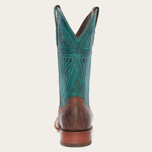 Load image into Gallery viewer, Stetson Men&#39;s Big Horn Tobacco Alligator Square Toe Cowboy Boots 12-020-1852-0417 BR