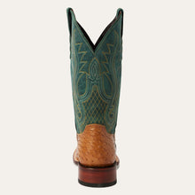 Load image into Gallery viewer, Stetson Men&#39;s Ozzy Ostrich Tan Square Toe Boots 0504