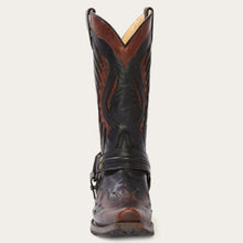 Load image into Gallery viewer, Stetson Men&#39;s Biker Oiled Leather Outlaw Toe Boots 12-020-6124-3632 BR