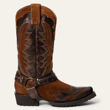 Load image into Gallery viewer, Stetson Men's Outlaw Wings Tan Leather Outlaw Toe Boots 3861