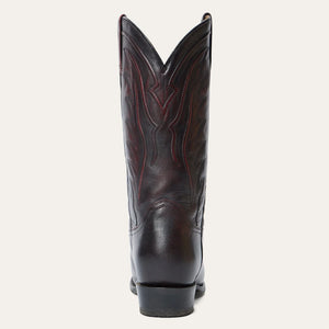 Stetson Men's Blake Black Goat Leather Round Toe Boots 4125