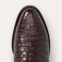 Load image into Gallery viewer, Stetson Men&#39;s Holliday Brown Caiman Round Toe Boots 5000