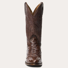 Load image into Gallery viewer, Stetson Men&#39;s Chisholm Brown Ostrich Round Toe Boots 5001
