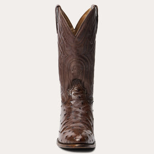 Stetson Men's Chisholm Brown Ostrich Round Toe Boots 5001