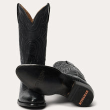 Load image into Gallery viewer, Stetson Men&#39;s Wayne Black Teju Round Toe Boots 5003