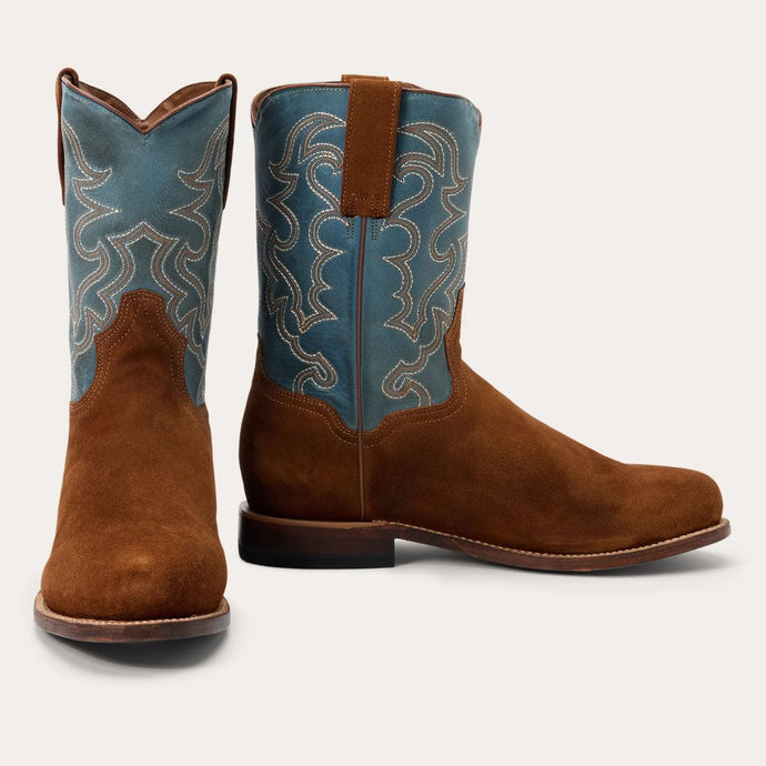 Stetson Men's Weston Roper Brown Round Toe Boots 4104