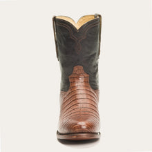 Load image into Gallery viewer, Stetson Brown Men&#39;s Puncher Exotic Caiman Round Toe 3773