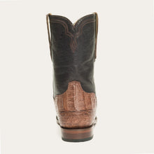 Load image into Gallery viewer, Stetson Brown Men&#39;s Puncher Exotic Caiman Round Toe 3773