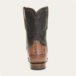 Stetson Brown Men's Puncher Exotic Caiman Round Toe 3773