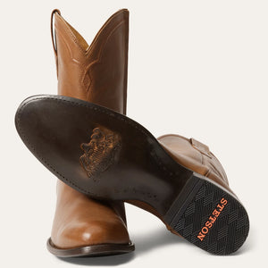 Stetson Brown Men's Rancher Zip Roper Round Toe 3819