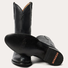 Load image into Gallery viewer, Stetson Men&#39;s Cash Zip Roper Black Round Toe Boots 3792