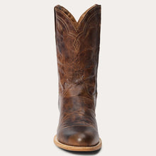Load image into Gallery viewer, Stetson Men&#39;s Cash Zip Roper Oiled Cognac Round Toe Boots 3837