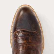 Load image into Gallery viewer, Stetson Men&#39;s Cash Zip Roper Oiled Cognac Round Toe Boots 3837