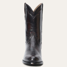 Load image into Gallery viewer, Stetson Men's Cash Zip Roper Black Leather Round Toe Boots 4125