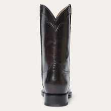 Load image into Gallery viewer, Stetson Men's Cash Zip Roper Black Leather Round Toe Boots 4125