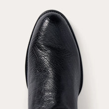 Load image into Gallery viewer, Stetson Men&#39;s Clay Smooth Roper Black Ostrich Round Toe Boots 0220
