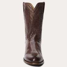 Load image into Gallery viewer, Stetson Men&#39;s Cassidy Roper Smooth Brown Round Toe Boots 0938