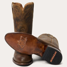 Load image into Gallery viewer, Stetson Men&#39;s Cassidy Roper Oiled Walnut Round Toe Boots 3838