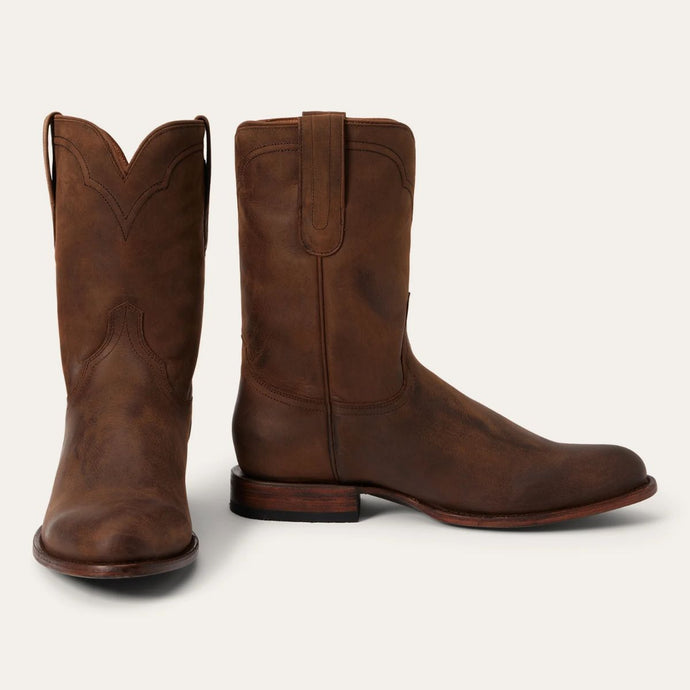 Stetson Men's Cassidy Roper Brown Round Toe Boots 4079