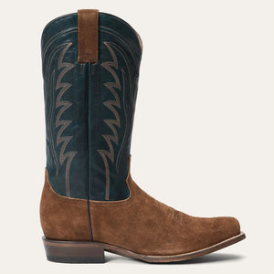 Stetson Men's Tobias Brown Leather Square Toe Boots 4126