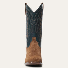 Load image into Gallery viewer, Stetson Men&#39;s Tobias Brown Leather Square Toe Boots 4126
