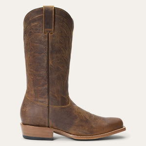 Stetson Men's Waylon Tan Leather Square Toe Boots 4127