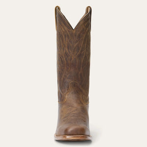Stetson Men's Waylon Tan Leather Square Toe Boots 4127