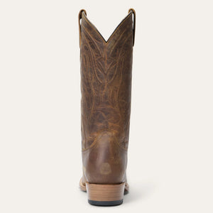 Stetson Men's Waylon Tan Leather Square Toe Boots 4127