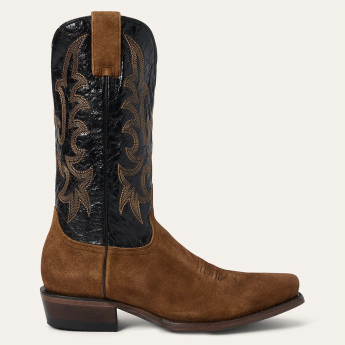 Stetson Brown Men's Badland Suede Square Toe 4062