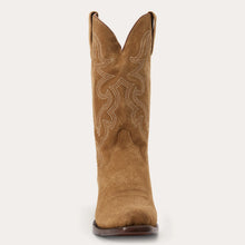 Load image into Gallery viewer, Stetson Men's Bronco Tan Leather Square Toe Boots 4082