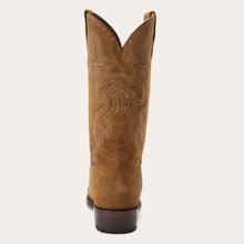Load image into Gallery viewer, Stetson Men's Bronco Tan Leather Square Toe Boots 4082