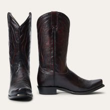 Load image into Gallery viewer, Stetson Men's Brooks Black Cherry Leather Square Toe Boots 4125