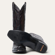 Load image into Gallery viewer, Stetson Men's Brooks Black Cherry Leather Square Toe Boots 4125