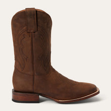 Load image into Gallery viewer, Stetson Men&#39;s Bowie Brown Leather Square Toe Boots 4079