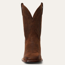 Load image into Gallery viewer, Stetson Men&#39;s Bowie Brown Leather Square Toe Boots 4079