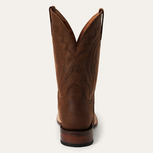 Stetson Men's Bowie Brown Leather Square Toe Boots 4079