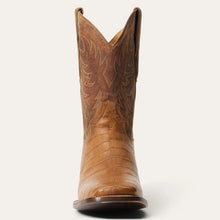 Load image into Gallery viewer, Stetson Brown Men&#39;s Aces Alligator Square Toe 4047