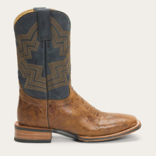 Load image into Gallery viewer, Stetson Men&#39;s Goddard Burnished Blue &amp; Brown Leather Square Toe Boots 12-020-8911-1657 BR