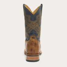 Load image into Gallery viewer, Stetson Men&#39;s Goddard Burnished Blue &amp; Brown Leather Square Toe Boots 12-020-8911-1657 BR