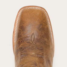 Load image into Gallery viewer, Stetson Men&#39;s Goddard Burnished Blue &amp; Brown Leather Square Toe Boots 12-020-8911-1657 BR