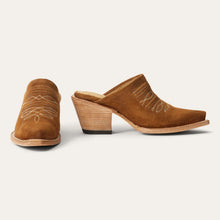 Load image into Gallery viewer, Stetson Brown Women&#39;s Reed Suede Snip Toe 0393