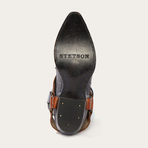Stetson Women's Green Jade Harness Snip Toe Ankle Boots 12-021-5105-1043 GR