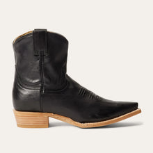 Load image into Gallery viewer, Stetson Women's Riley Black Leather Snip Toe Boots 1295