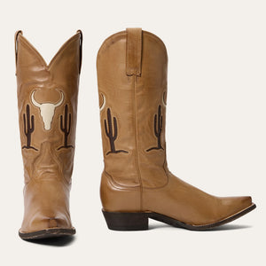 Stetson Tan Women's Tucson Brown Vintage Snip Toe 0203