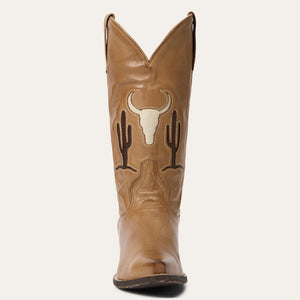 Stetson Tan Women's Tucson Brown Vintage Snip Toe 0203