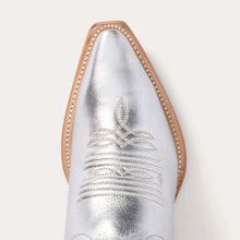 Load image into Gallery viewer, Stetson Women&#39;s Jolene Silver Leather Snip Toe Boots 0232