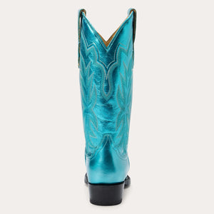 Stetson Women's Jolene Green Leather Snip Toe Boots 0233