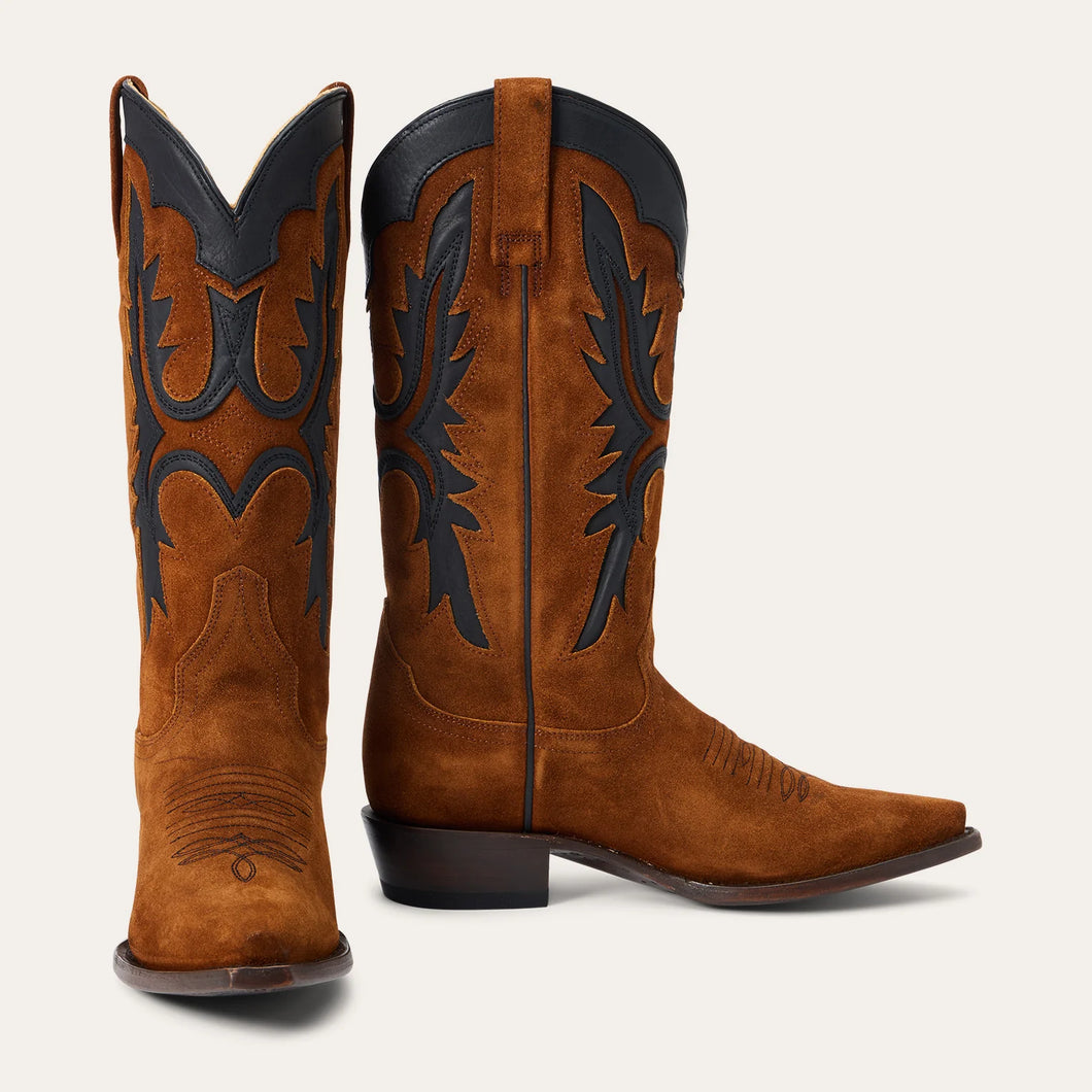 Stetson Women's Cheyenne Brown Leather Snip Toe Boots 0235