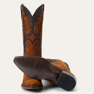 Stetson Women's Cheyenne Brown Leather Snip Toe Boots 0235