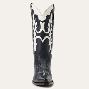 Stetson Women's Cheyenne Black Leather Snip Toe Boots 0236